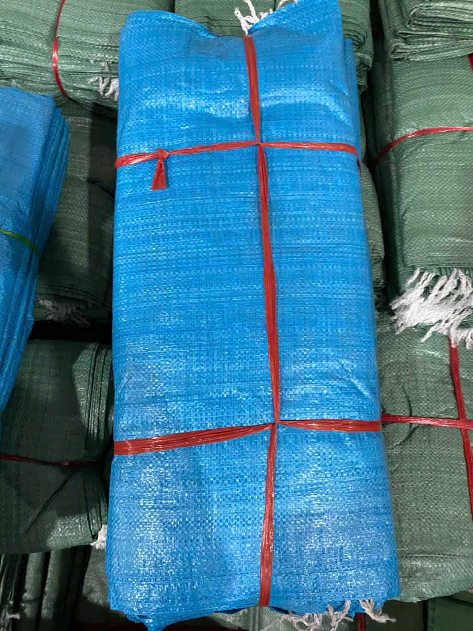 Bao tải xanh dương